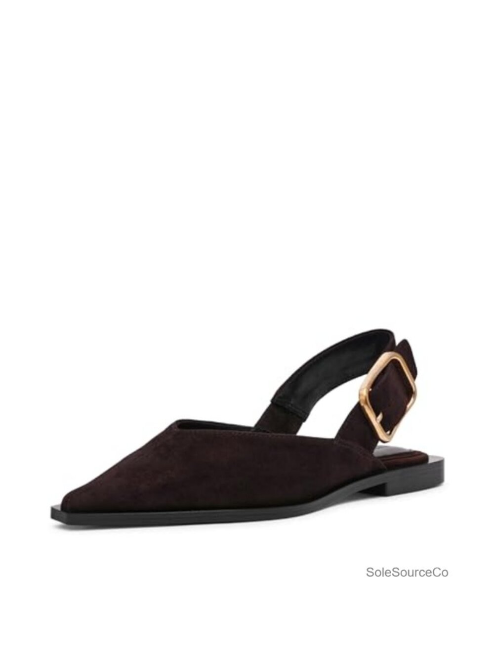 Steve Madden Women's Shay Suede Slingback Ballet Flat Pointed Toe 0.75 Heel